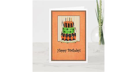 Halloween Birthday Card | Zazzle