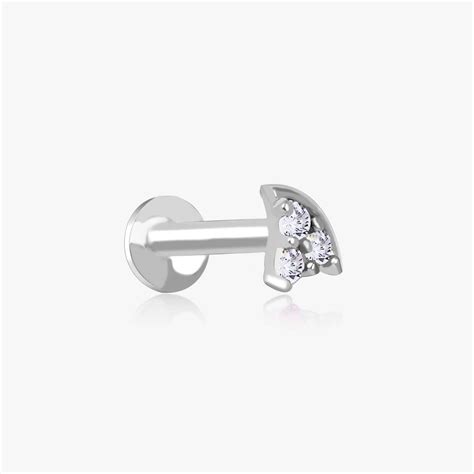 Triangular Silver Nose Pin - Touch925 Silver Jewellery