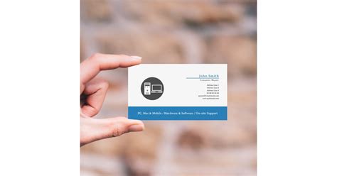 A Computer Repair Business Card Empty Sample 的图像结果