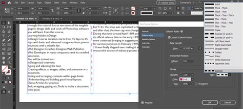 Image result for InDesign Columns