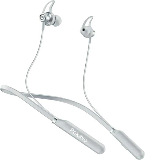 ROKAVO Magnetic Wireless Earphones | Stereo Sports Neckband | Bluetooth ...