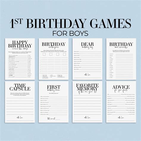 1St Birthday Party Games