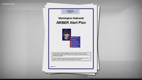 Explainer: What are the steps of issuing an AMBER Alert in Washington ...