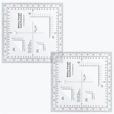 Eersida 2 Pcs Coordinate Scale Topographical Map Scale Map India | Ubuy