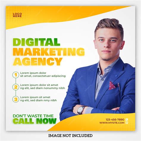 Digital marketing agency social media post | Premium PSD