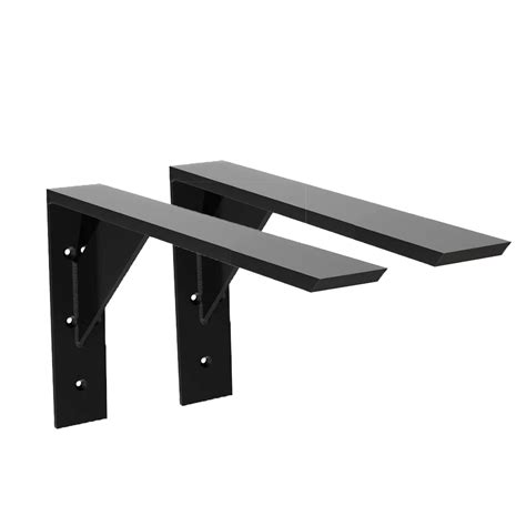 Snapklik.com : Heavy Duty Shelf Brackets 2 Pack 14" X 10" X 2 1/4" Steel Countertop Support ...