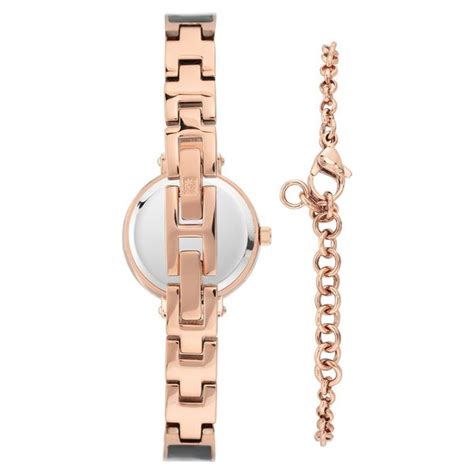 Buy Online Anne Klein Quartz Analog Black Dial Two Toned Metal Strap ...