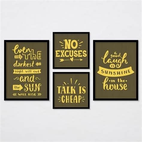 ARTELLY Motivational Wall Frames Inspirational Quotes Wall Frames For ...