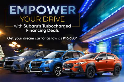 Subaru offering turbocharged financing deals this December - Car Deals