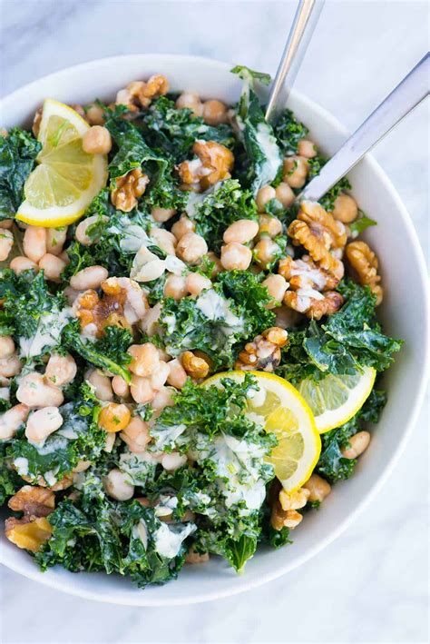 Tahini Kale and White Bean Salad Recipe - Studio Food