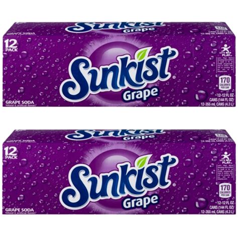 Sunkist Grape Soda 12oz Cans (24 pack) – Louisiana Pantry