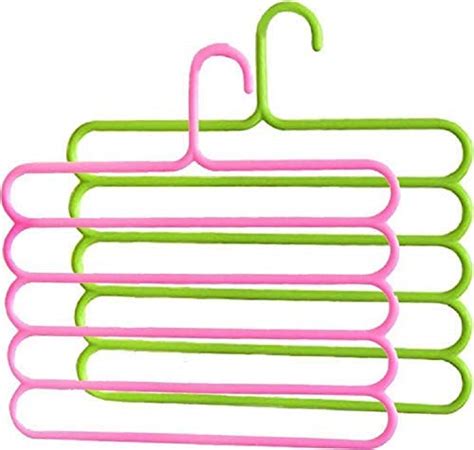 Homenique 5 Layer Plastic Hanger Closet Cupboard Clothes Accessory ...