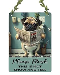 AR Creative Please Flush - Funny Wall Hanging For Home Decoration ...