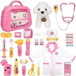 Buy Meland Toy Doctor Kit for Girls - Vet Play Set for Kids with ...