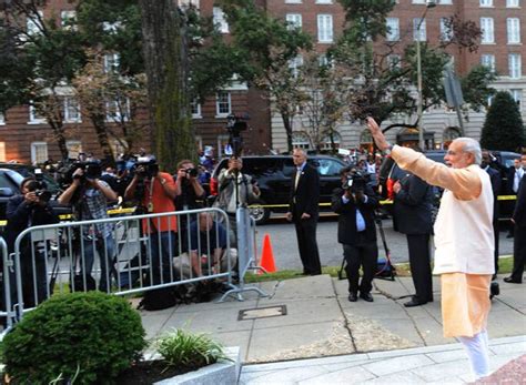 PM visits Indian Embassy, pays tribute to Mahatma Gandhi in Washington
