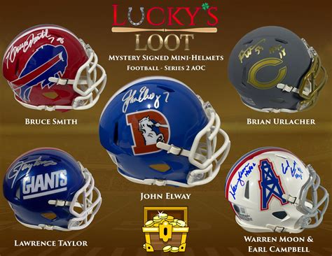 Lucky's Loot Signed Mini Helmet Mystery Box Series 2 : Look for Mahomes ...