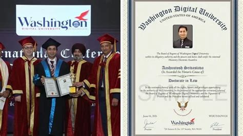 Advocate Aashutosh Srivastava Conferred Honorary Doctorate in Law by ...