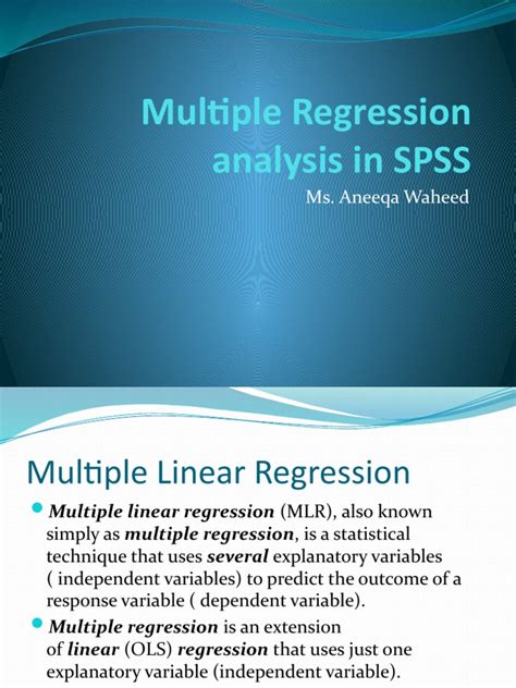 Image result for Multiple Linear Regression Paper Structure