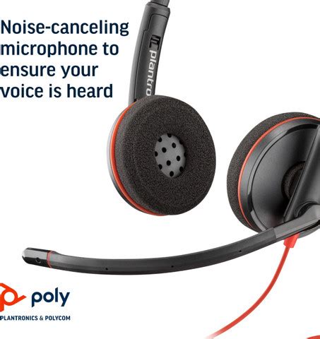poly By Plantronics - Blackwire 3220 Wired On Ear Headphones With Mic ...
