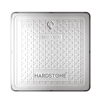 HARDSTONE FRP Manhole Cover 24x24 Inch | Heavy Duty 5 Ton Capacity ...