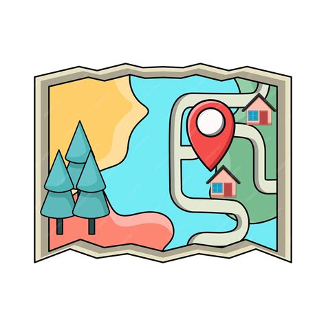Map unfolded | Premium Vector