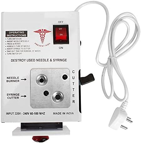 DARSHMOTI® Needle Syringe Destroyer Electric, Needle Destroyer Machine ...