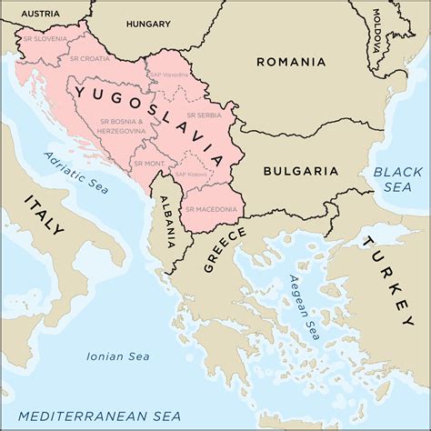 Yugoslavia Ethnicity Map
