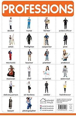 Buy Professions - My First Early Learning Wall Chart: For Preschool ...