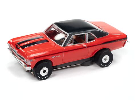 Auto World Thunderjet 1969 Chevy Nova (Red) HO Scale Slot Car – Turn One Hobbies