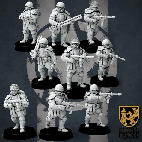 United States - Combat Engineer Squad - Marcher: Empires at War 32mm ...
