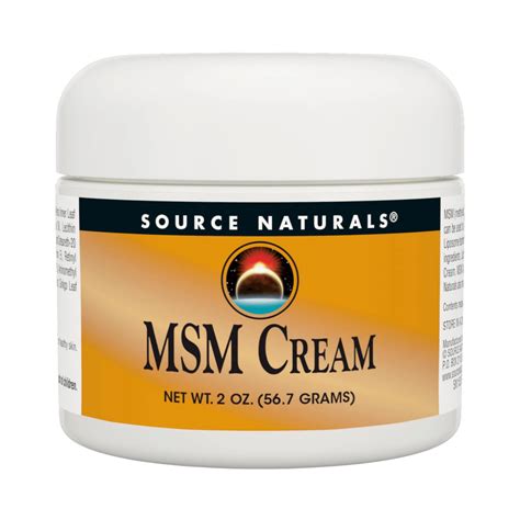 Source Naturals, MSM Cream, 2 Oz – Maple Herbs