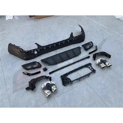 High Quality GLC-CLASS X254 GLC43 AMG Style PP Material Rear Diffuser