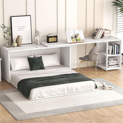 LuxyHoom Murphy Bed Queen, Queen Size Murphy Bed Cabinet with India | Ubuy
