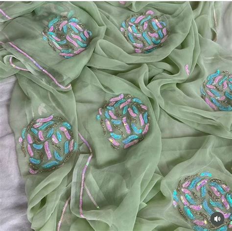 Nivi Pure Diamond Chiffon Saree – miraahe.com