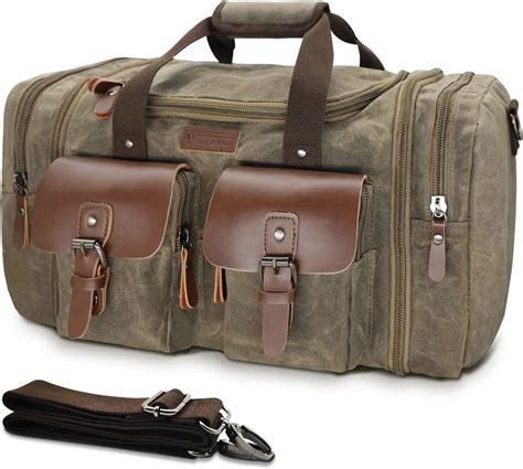 Amazon.com | Wildroad Duffle Bag for Travel, 60L Waterproof Waxed ...