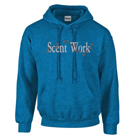 Embroidered Scent Work Paw Print Hooded Sweatshirt Perfect | Etsy
