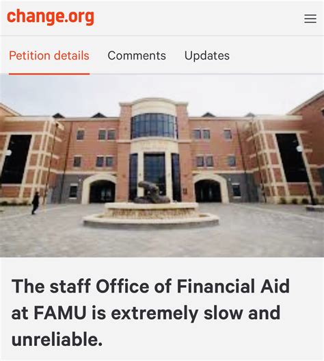 Financial aid officials address petition – The FAMUAN