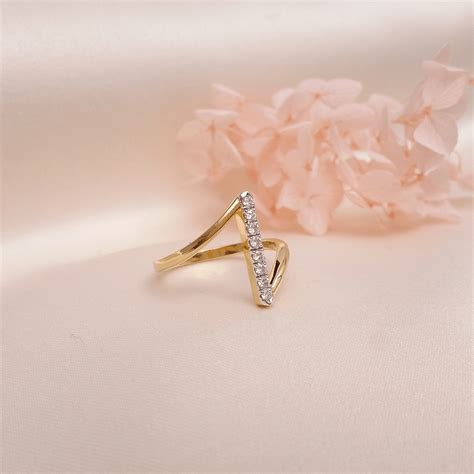 Buy ZaraLine Diamond Ring 18 KT yellow gold (2.85 gm). | Online By ...
