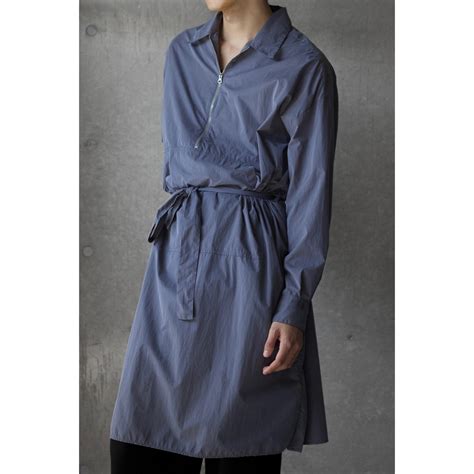 【COUOTSU】"MM6 Maison Margiela" nylon zip long smock -2090- | cv