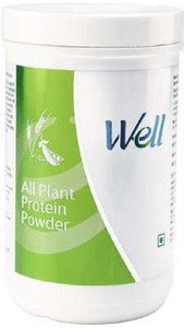Well All Plant Protein Powder 500 g (Pack of 1) Plant-Based Protein ...