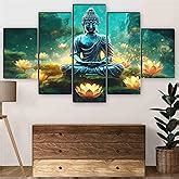 SAF Ganesha Paintings for Wall Decoration - Set Of Five, 3d modern art ...