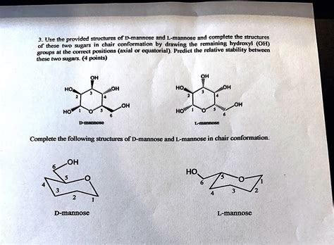 D Mannose Chair Conformation
