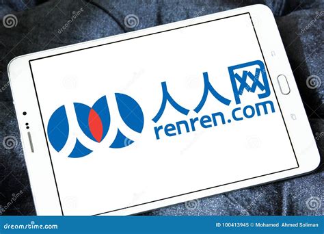 Renren Network logo editorial image. Image of logo, renren - 100413945