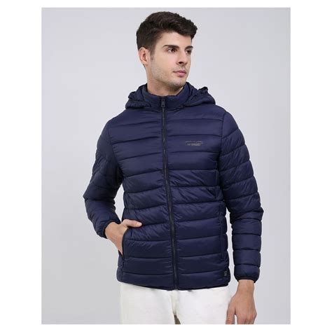 Buy Monte Carlo Men Polyester Blend Hooded Jacket Online