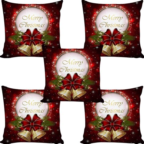 Buy AMAZE ATTIRES | Decorative Printed Square Cushion Cover Set of 5 ...