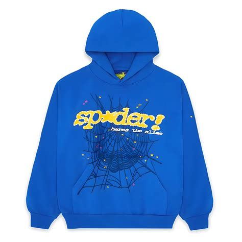 Dark Blue Spider Hoodie - Premium SP5DER TC Collection | Blue Spider ...