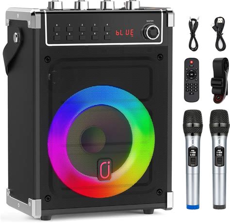 JYX Karaoke Machine with 2 UHF Wireless Microphones, India | Ubuy