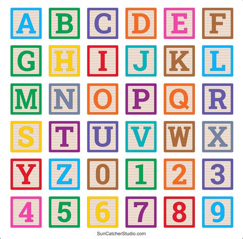 Block Letters Alphabet Template