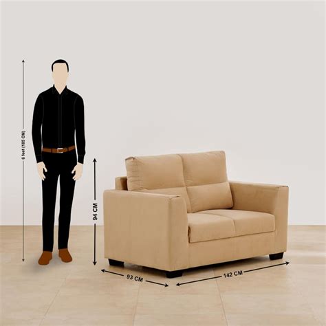 Buy Ellora Fabric 3+2 Seater Sofa Set - Beige from Home Centre at just ...