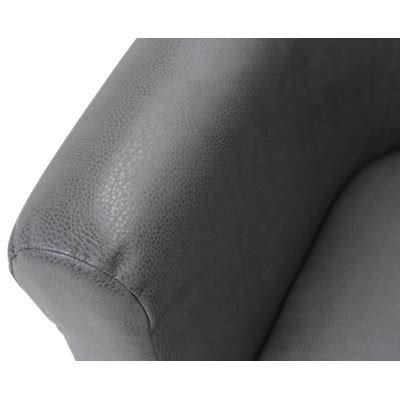 Mainstays Faux Leather Bucket Accent Chair, Carbon India | Ubuy